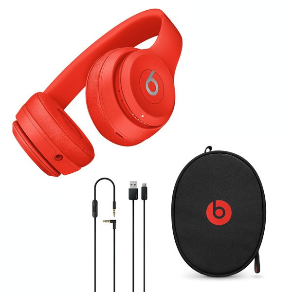 beats solo3 wireless product red ヘッドフォン